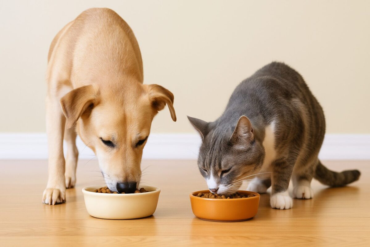 犬がキャットフードを、猫がドッグフードを食べるとどうなる？健康リスクと正しい対策を解説