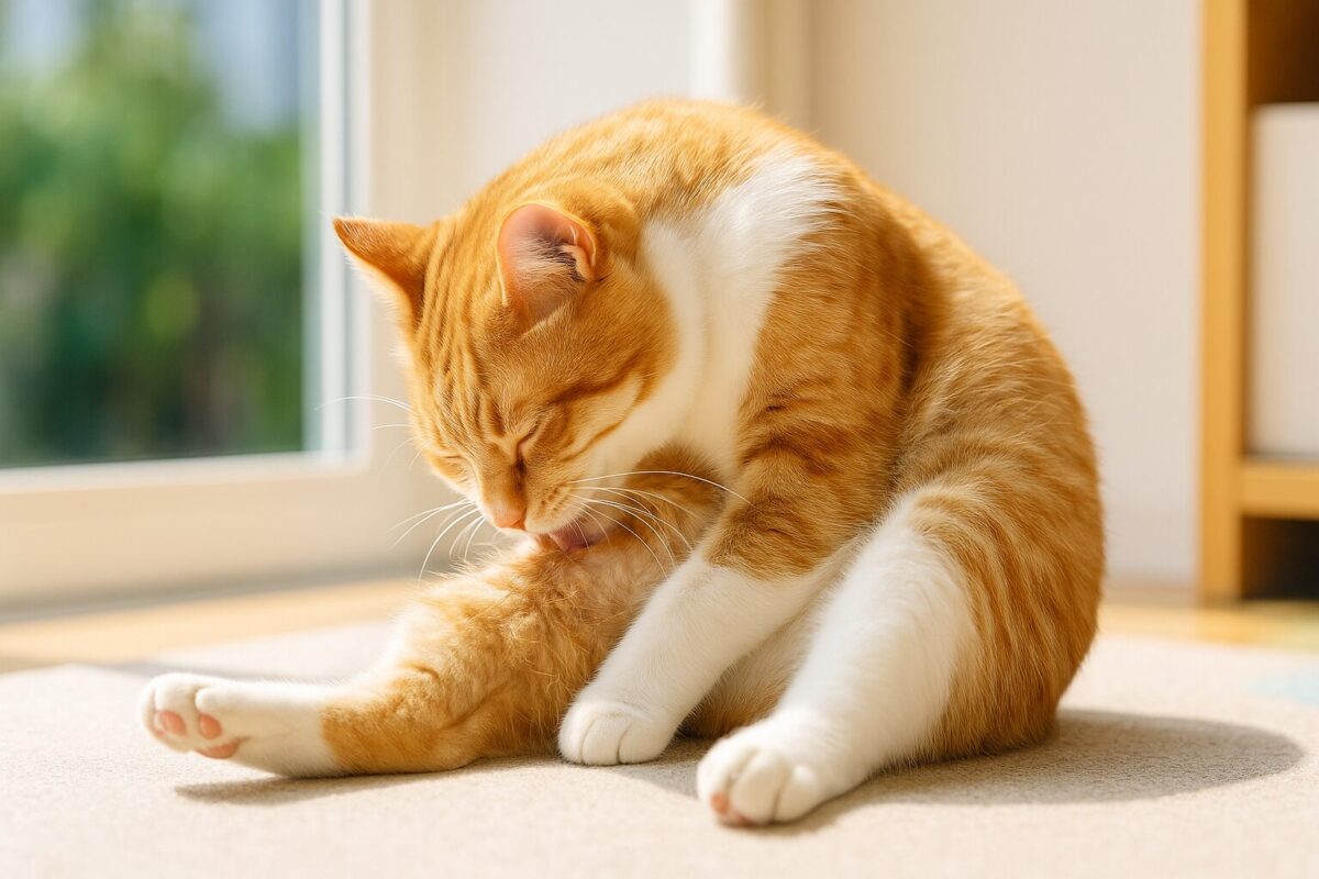 猫が毛を舐めすぎる・自分でむしるのはなぜ？その原因と見落とせないサイン