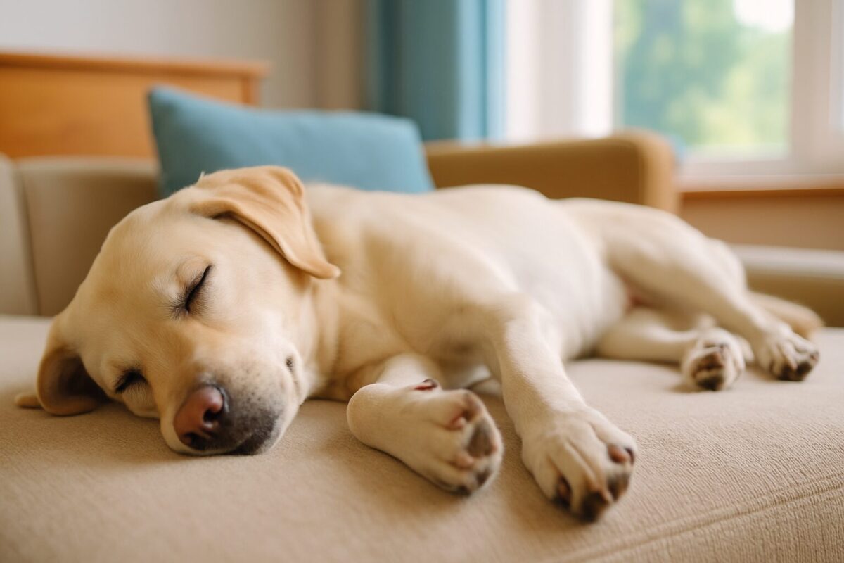 犬の寝言やけいれん、夢を見てる？それとも病気？
