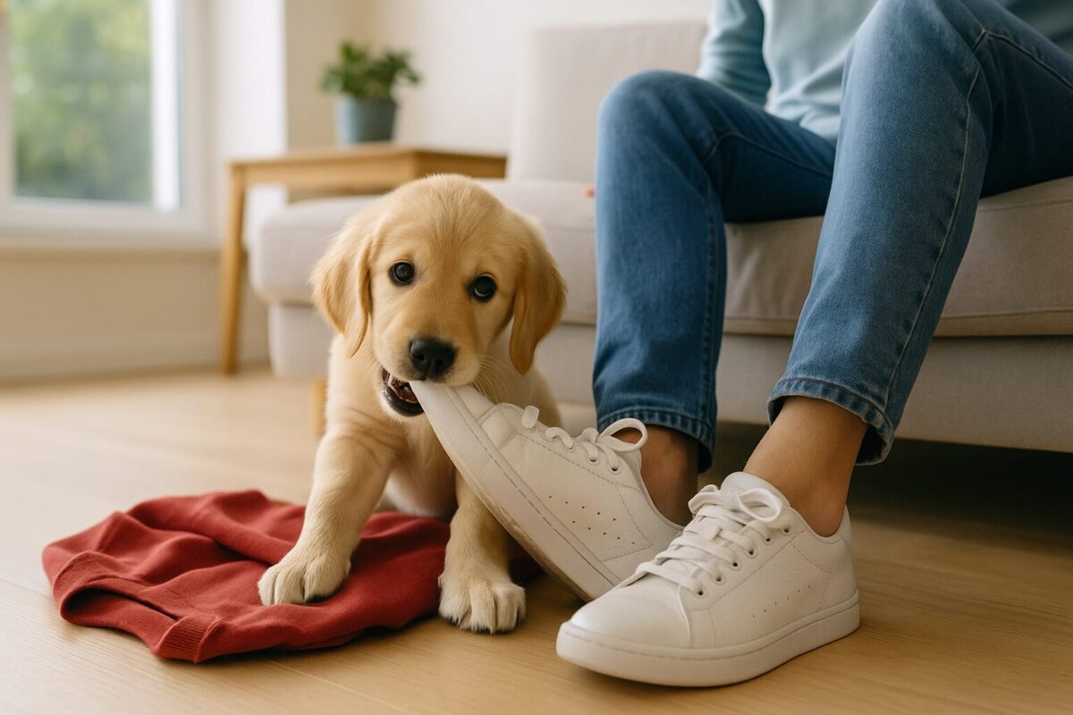 犬が飼い主の服や靴をかじる理由と対策とは？やめさせる前に知っておきたい心理と向き合い方