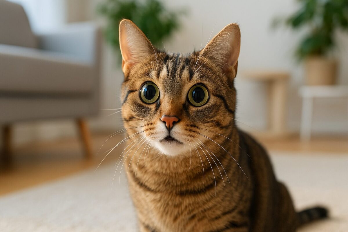 猫の瞳孔が開きっぱなし…何かの異常？それとも興奮してるだけ？