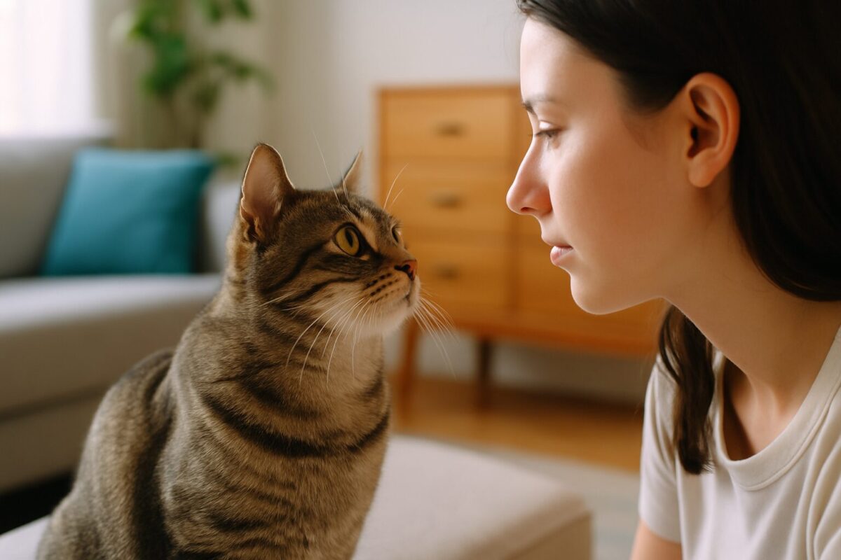猫が飼い主の顔をじっと見つめてくる理由とは？そのアイコンタクトに隠された本当の意味