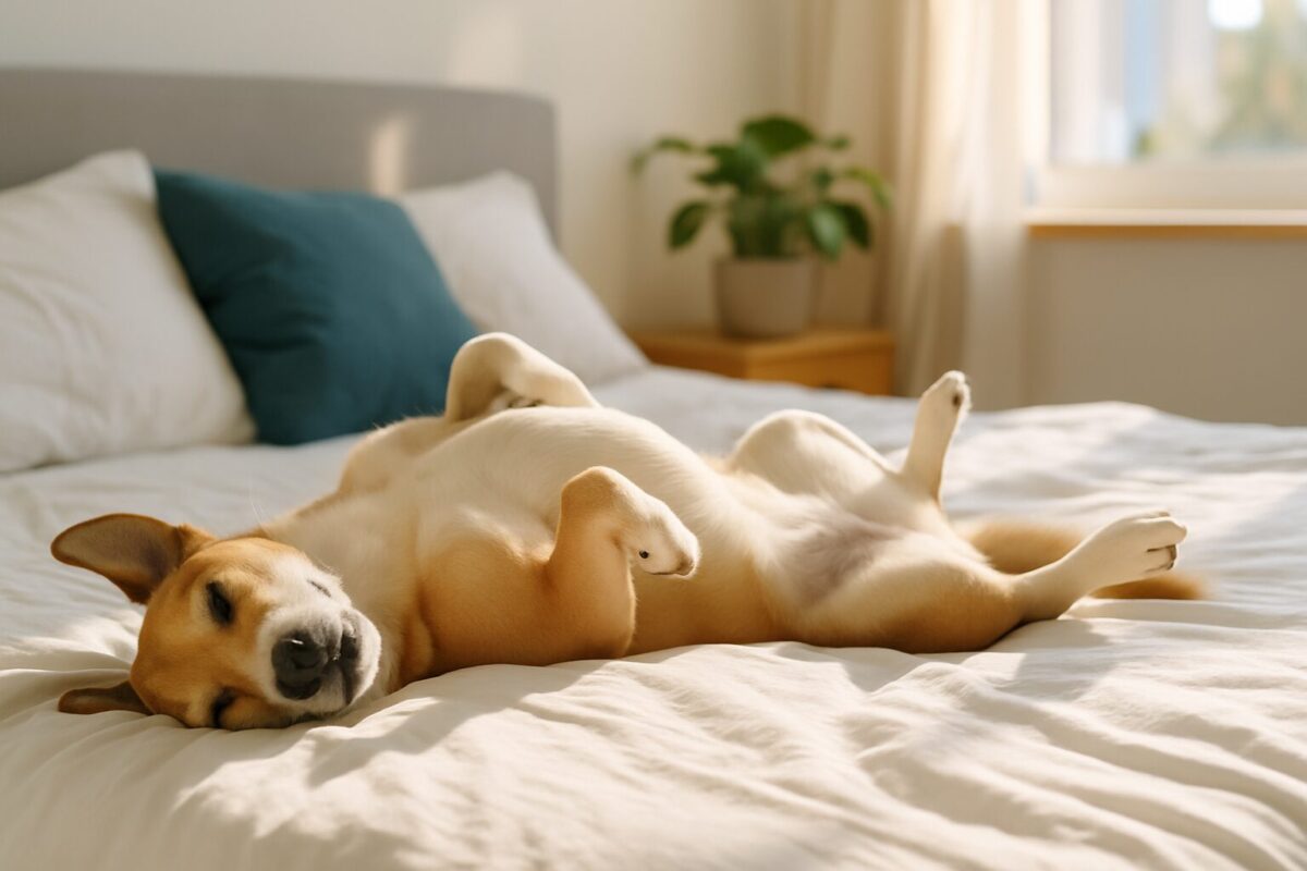 犬の寝方でわかる性格と体調変化。丸くなる？お腹を見せる？その姿勢の意味とは