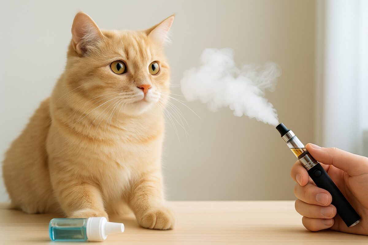 電子タバコの蒸気は猫に有害！エアロゾルと成分のリスクを解説