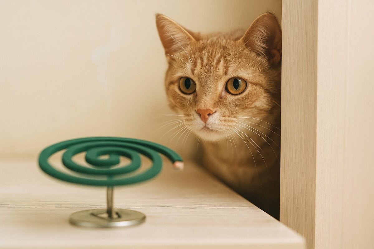 猫に蚊取り線香は大丈夫？天然成分でも危険な理由と安全な虫よけ対策