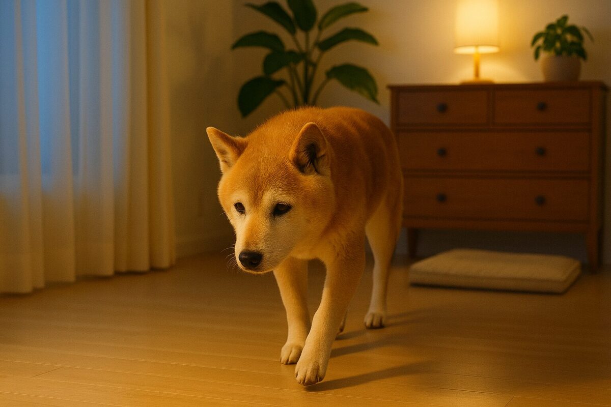 老犬の深夜徘徊の原因と対策。見過ごしていい？止めることはできる？