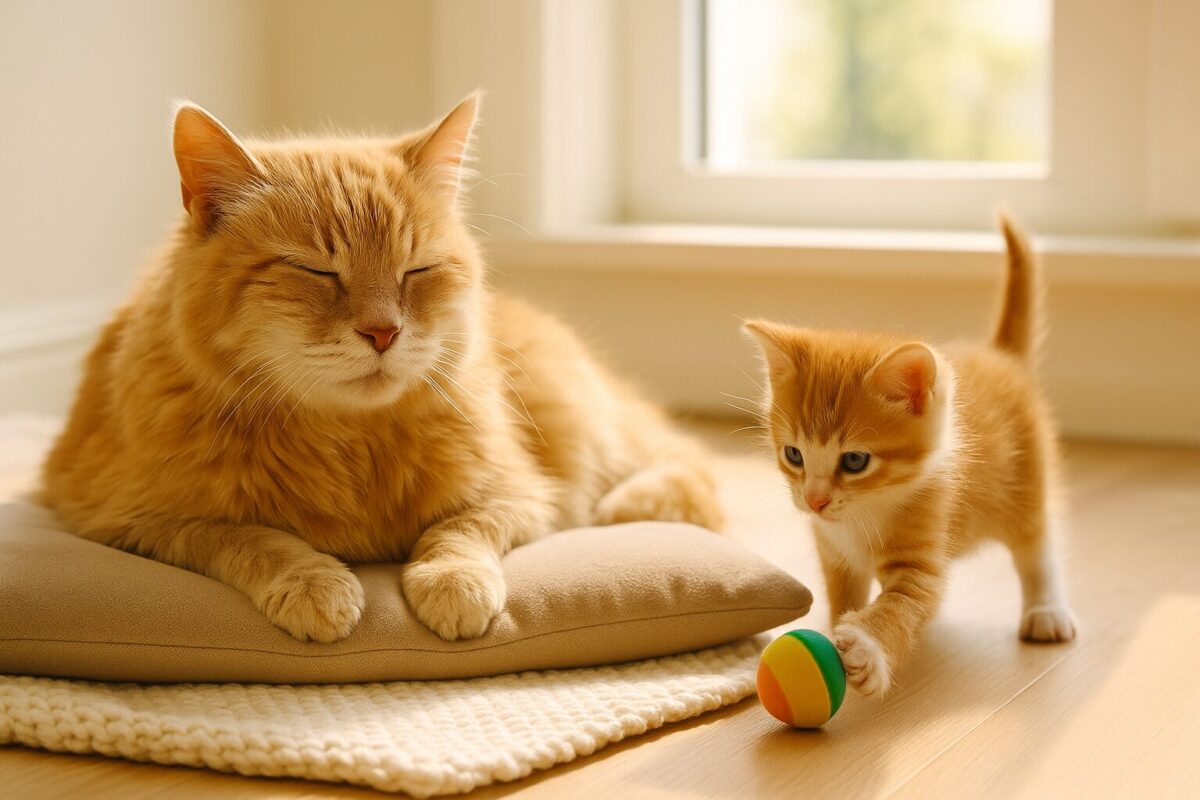 先住の高齢猫と新しく迎える子猫が安心して暮らすために。飼い方や注意点を解説