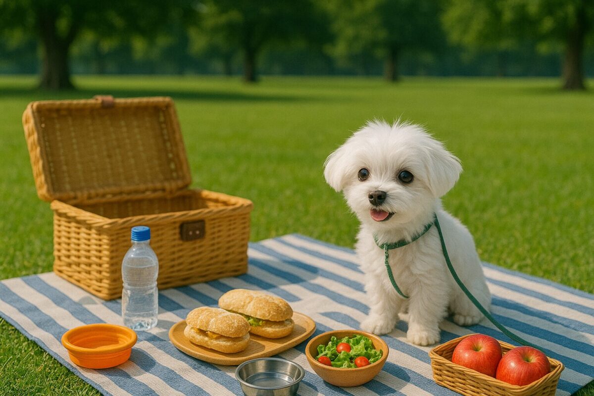 犬と一緒にピクニックを楽しもう。持っていくものと安全に過ごすためのポイント