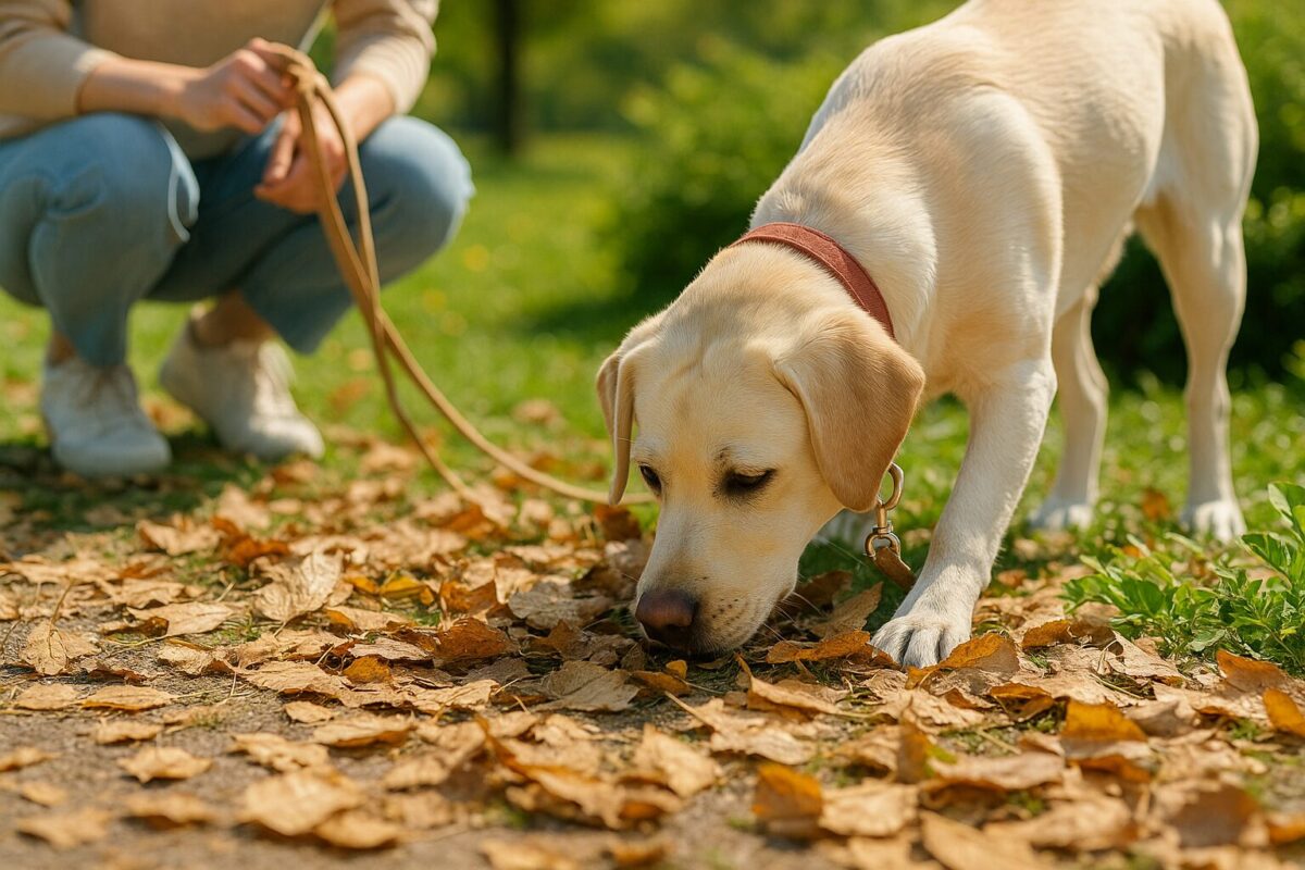 犬の散歩中にできる脳トレ遊び。日常の散歩が愛犬の知的刺激に変わる実践アイデア